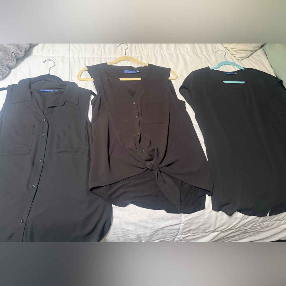 Apt. 9 set of 3 Black Blouse’s